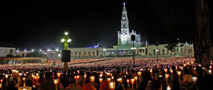 Candlelight procession in the Sanctuary of Fatima (Shrine of Our Lady of Fatima)